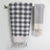Gray Checkered Turkish Towel - Large