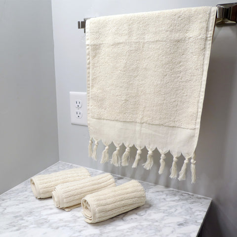 Ribbed Hand Towel Bundle